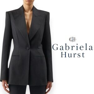 Gabriela Hearst Addin Blazer Black Cashmere Wool 90s minimalist classic timeless
